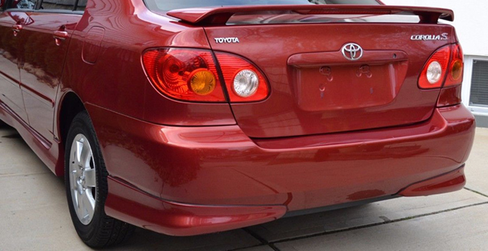 Custom Toyota Corolla  Sedan Trunk Wing (2003 - 2008) - $169.00 (Part #TY-088-TW)